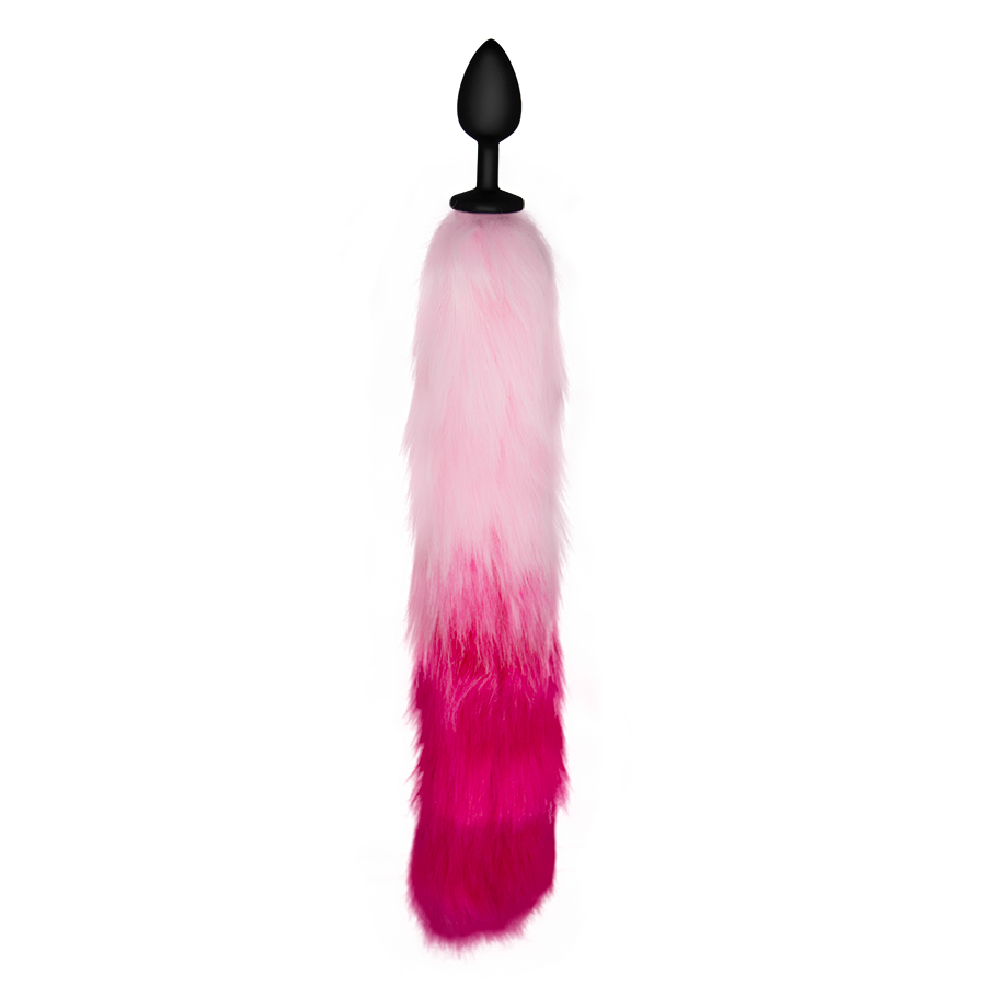 Plug Anal Pink And White Fox