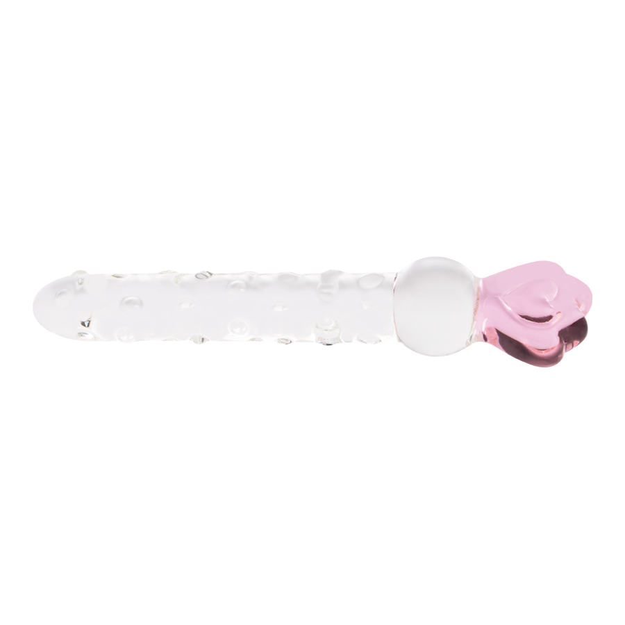 Dildo De Vidrio Rod Rose