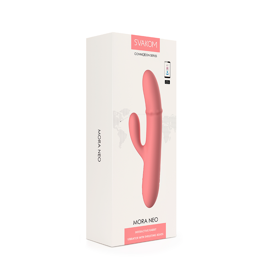 Vibrador Dobe Estimulación Mora NEO Peach Pink Controlado por APP Global By Svakom