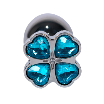 Plug Anal Trébol Gema Azul Talla S