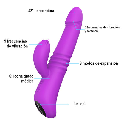 Vibrador Doble Estimulación Kaya Purple