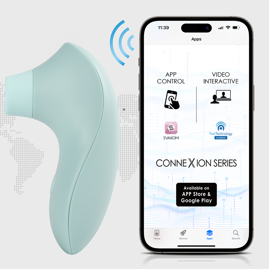 Estimulador Clitorial Pulse Lite NEO Azul Controlado por APP Global By Svakom