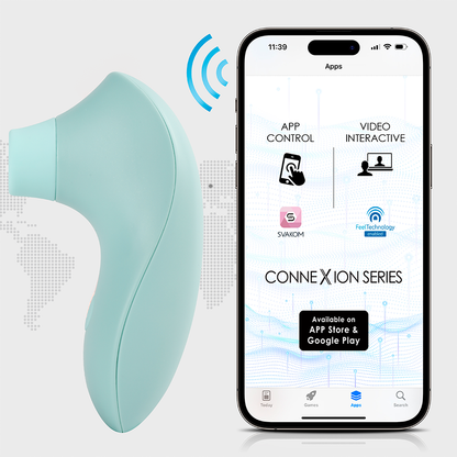 Estimulador Clitorial Pulse Lite NEO Azul Controlado por APP Global By Svakom