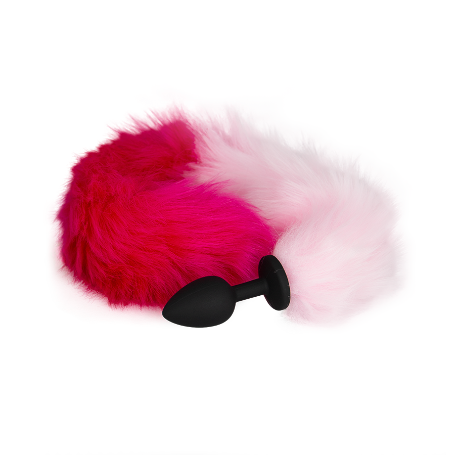 Plug Anal Pink And White Fox
