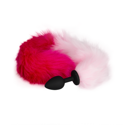 Plug Anal Pink And White Fox