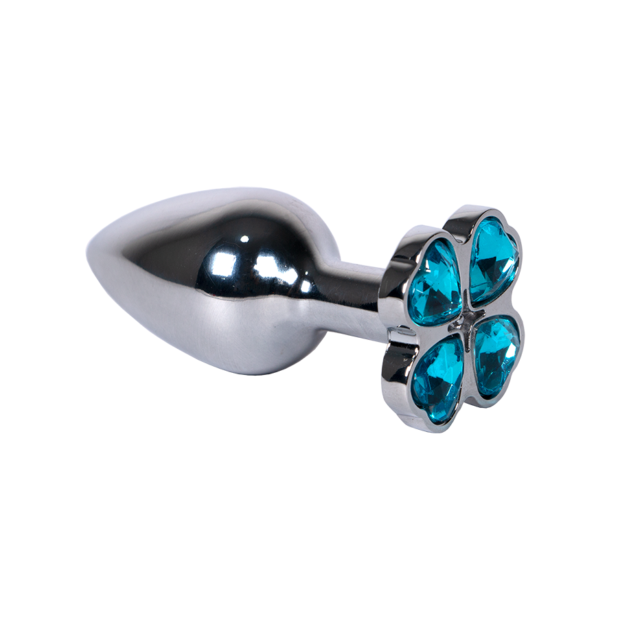Plug Anal Trébol Gema Azul Talla S