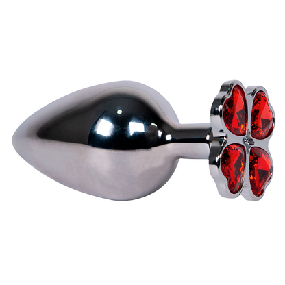 Plug Anal Trébol Gema Roja Talla L