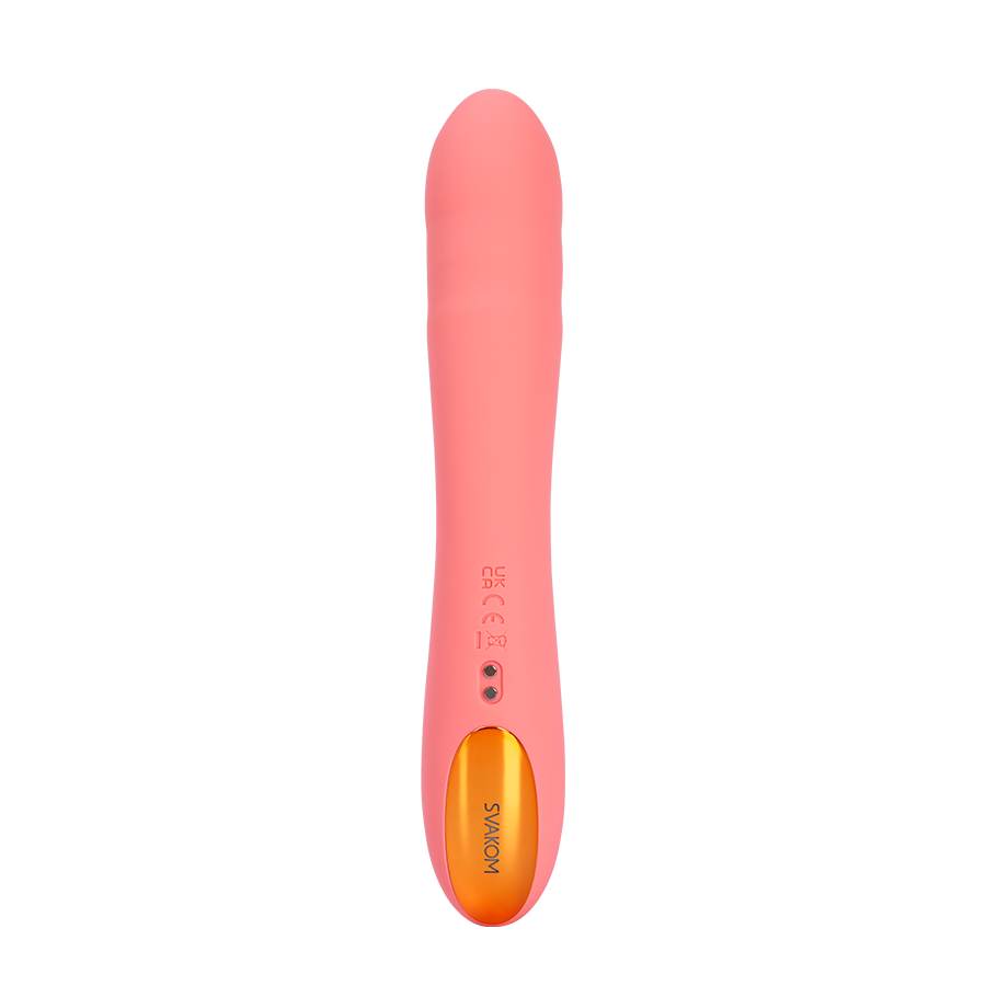 Vibrador Para Punto G Ava NEO Rosa Durazno Controlado por APP Global By Svakom