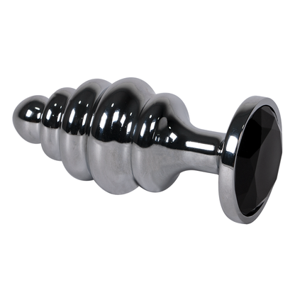 Plug Anal Drill Gema negra Talla L