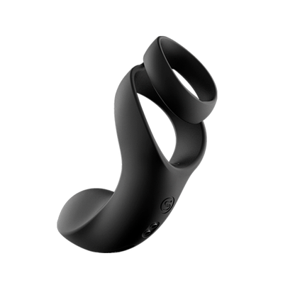Anillo Doble Estimulador de Perineo Benedict Negro By Svakom