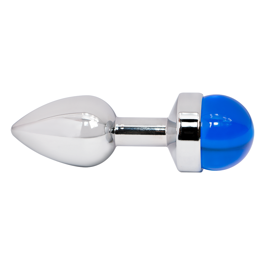 Plug Anal Ball Gema Azul Talla S
