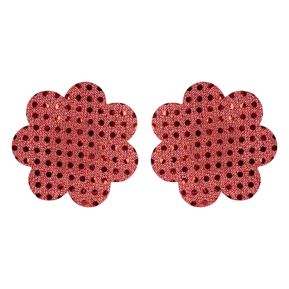 Nipple Red Flower Sequin