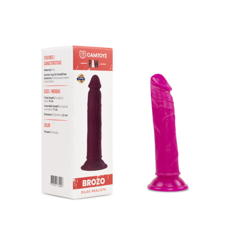 Dildo Realista Brozo Rosado 19 cm