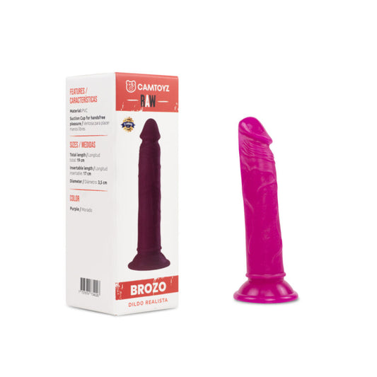 Dildo Realista Brozo Rosado 19 cm