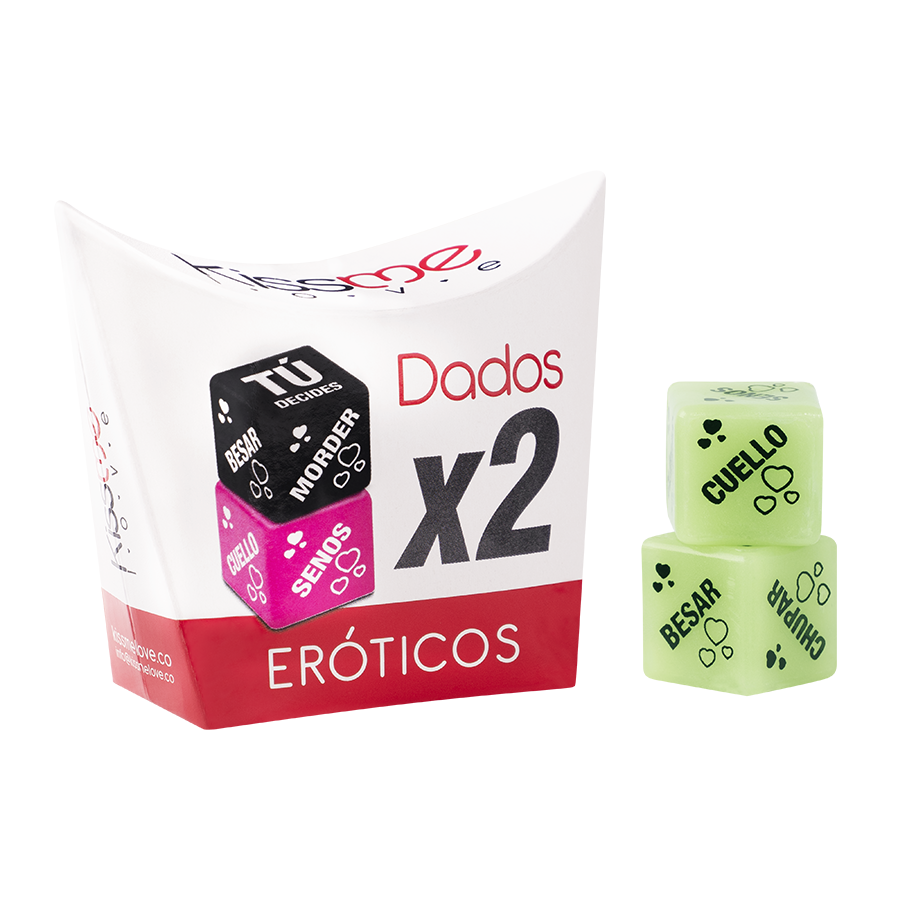 DADOS ERÓTICOS LUMINOSOS X 2