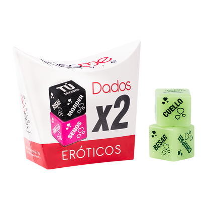 DADOS ERÓTICOS LUMINOSOS X 2