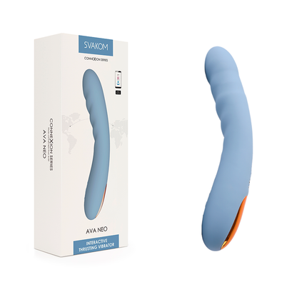 Vibrador para Punto G Ava NEO Azul Controlado por APP Global By Svakom