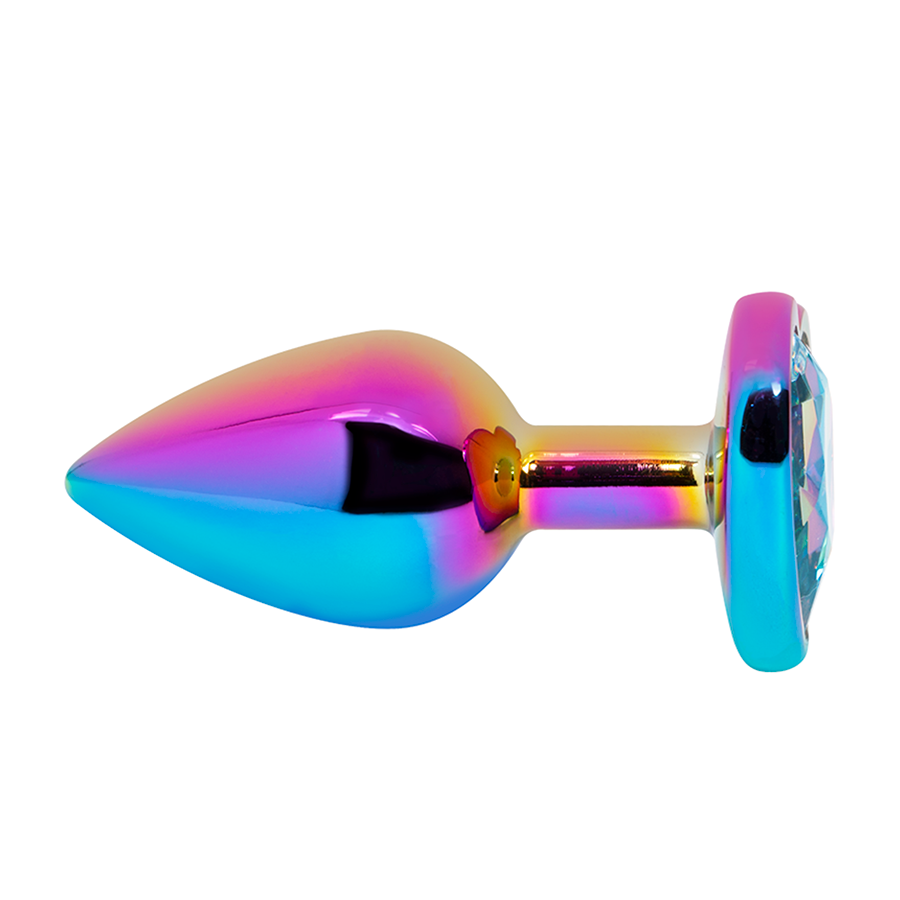 Plug Anal Holográfico Gema Cristal Talla M