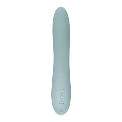 Vibrador de Doble Estimulación Flexible Chika Gris Turquesa Controlado por APP Global By Svakom
