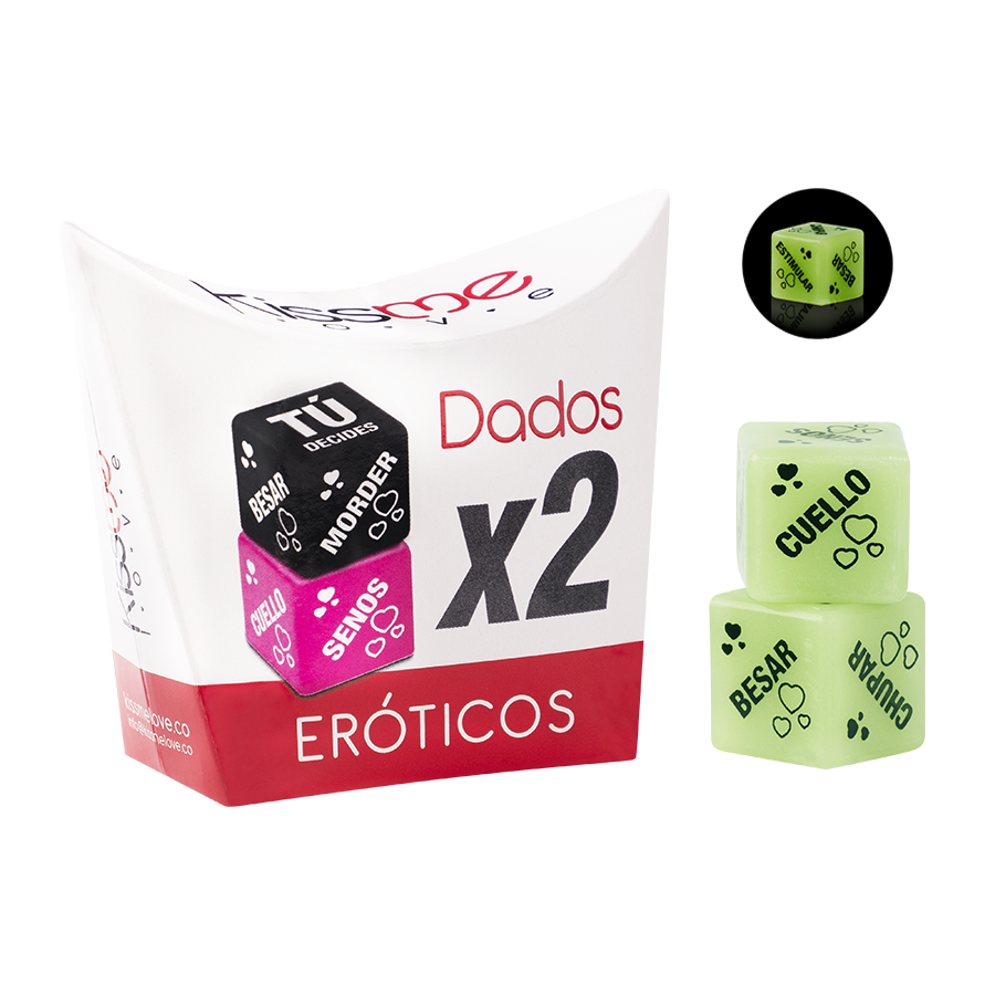 DADOS ERÓTICOS LUMINOSOS X 2