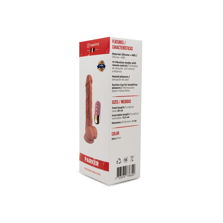 Camtoyz Vibrador realista Parker 20 cm